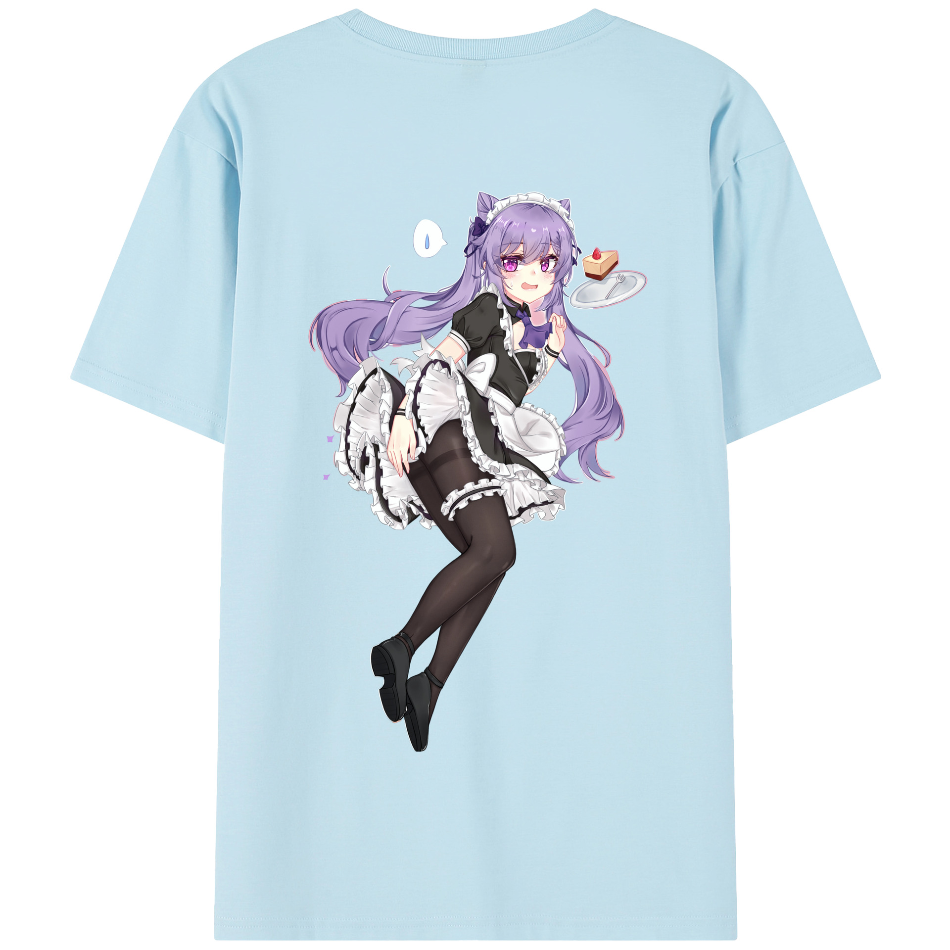 げんし神 刻晴 こくせい genshin Kokusei 綿100％半袖Tシャツ（背面プリント）
